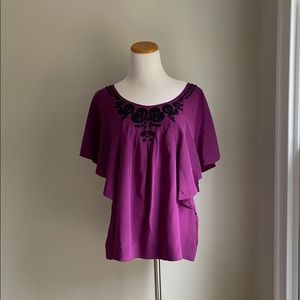 Silk Embroidered Top